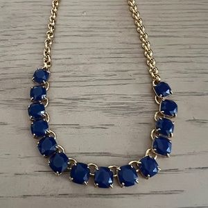 Kate spade blue and gold statement necklace